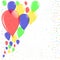 Flyaway Balloons Party Background