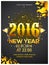 Flyer or Banner for New Year 2016 Party celebration.