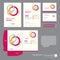 Flyer brochure business annual report cover template design Corporate Business Identity Folder digital technology company Element