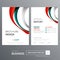 Flyer brochure business annual report cover template design Corporate Business Identity Folder digital technology company Element