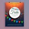 Flyer design for festa junina celebration event design