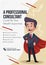 Flyer design of a professional consultant