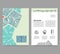 Flyer, leaflet, booklet layout. Editable design template A4