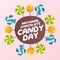 Flyers honoring National Chocolate Candy Day or promoting associated events can utilize National Chocolate Candy Day vector