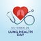 Flyers promoting Lung Health Day or other events can utilize vector pictures concerning the holiday. design of a flyer, a