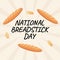 Flyers promoting National Breadstick Day or associated events can utilize National Breadstick Day-related vector graphics. design