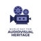 Flyers promoting World Day for Audiovisual Heritage or associated events can utilize World Day for Audiovisual Heritage-related