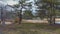 Flying above the fence into a closed playground due to Covid-19