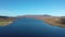 Flying above Lough Nacreevah close to Mount Errigal, the highest mountain in Donegal - Ireland