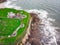 Flying above the North Shields fort