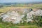 Flying Aerial Photo Stone Quarry Farmlands