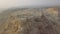 Flying aroun Masada remains in the desert