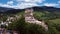 Flying around Orava castle, Slovakia.