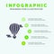 Flying Balloon, Hot Balloon, Love, Valentine Solid Icon Infographics 5 Steps Presentation Background