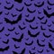 Flying bats Hallowen pattern, in blue