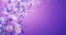 Flying Blurry Romantic Blue Purple Violet Flower Petals Placeholder Loop 4k