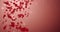 Flying Blurry Romantic Red Rose Flower Petals Falling Placeholder Loop 4k