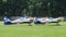 The Flying Bulls Aerobatics Team Zlin-50LX preparing for taxiing for take-off.