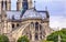Flying Butresses Spires Notre Dame Cathedral Paris France