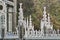 Flying buttresses on Las Lajas Cathedral