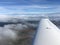 Flying Cirrus above clouds - pilot view