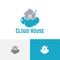 Flying Cloud House Cleaning Service Care Logo