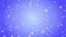 Flying decorative snowflakes. Winter, Christmas, New Year. Blue artistic background. 3D animation