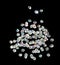 Flying diamond crystal bead sparkle. Precious gems stone diamond spark blink celebrate, explode in air, diamond crystal bead fly