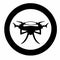 Flying drone professional production logo