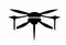 Flying drone professional production logo