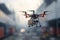 Flying drone technology aids in industrial transport and logistic solutions