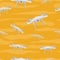 Flying Drones Seamless Pattern Vector Illustration