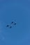 Flying fighters in the sky