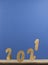 Flying in the form of New Year\\\'s numbers 2021 on a dark blue background. Happy New Year 2021 and Merry Christmas. Number