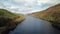 Flying through the Great Glen above Loch Oich in the scottish highlands - United Kingdom