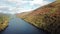 Flying through the Great Glen above Loch Oich in the scottish highlands - United Kingdom