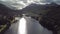 Flying through the Great Glen above Loch Oich in the scottish highlands - United Kingdom