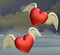 Flying hearts