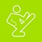 Flying Kick Karate Outline Sport Figure Symbol Vector Illustration Graphic