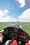 Flying a light plane