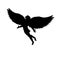 Flying man Icarus silhouette mythology symbol fantasy tale