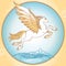 Flying Mythological Pegasus. The series of mythological creatures
