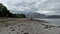 Flying over the abandoned ship wreck in Fort William twowards Ben Nevis