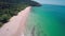 Flying over beach on Ko Lanta island, Thailand