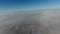 Flying over the beautiful City Bad Aussee, covered in fresh snow, Austrian Alps Panorama Rotate Camera Right