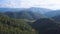 Flying over the beautiful mountain River and beautiful forest. Clip. Aerial camera shot. Landscape panorama. Altai