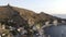 Flying over The Cembalo fortress and the Bay of Balaklava,Republic of Crimea