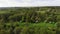 flying over country side, green nature landscape aerial drone