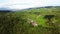 Flying Over Green Tropical Rainforest Jungle. Aerial 4K Drone Birds Eye View Natural Footage Background. Bali, Indonesia