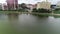 Flying Over Lake Mirror in Lakeland, Florida